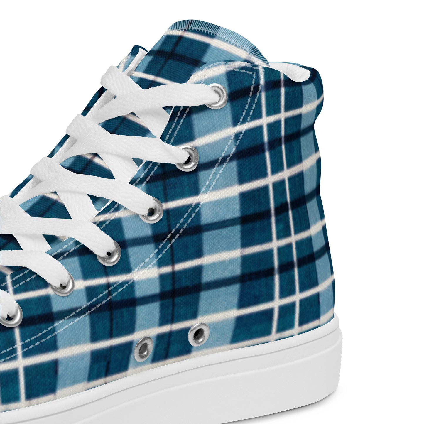 Scotsman’s Skyward Plaid Women’s high top canvas shoes