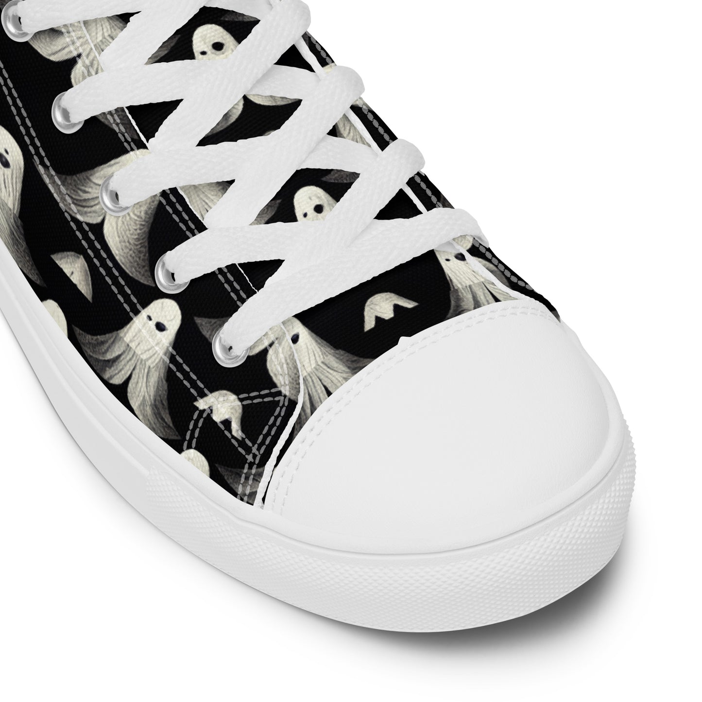 Ghostly Illusions Women’s high top canvas shoes