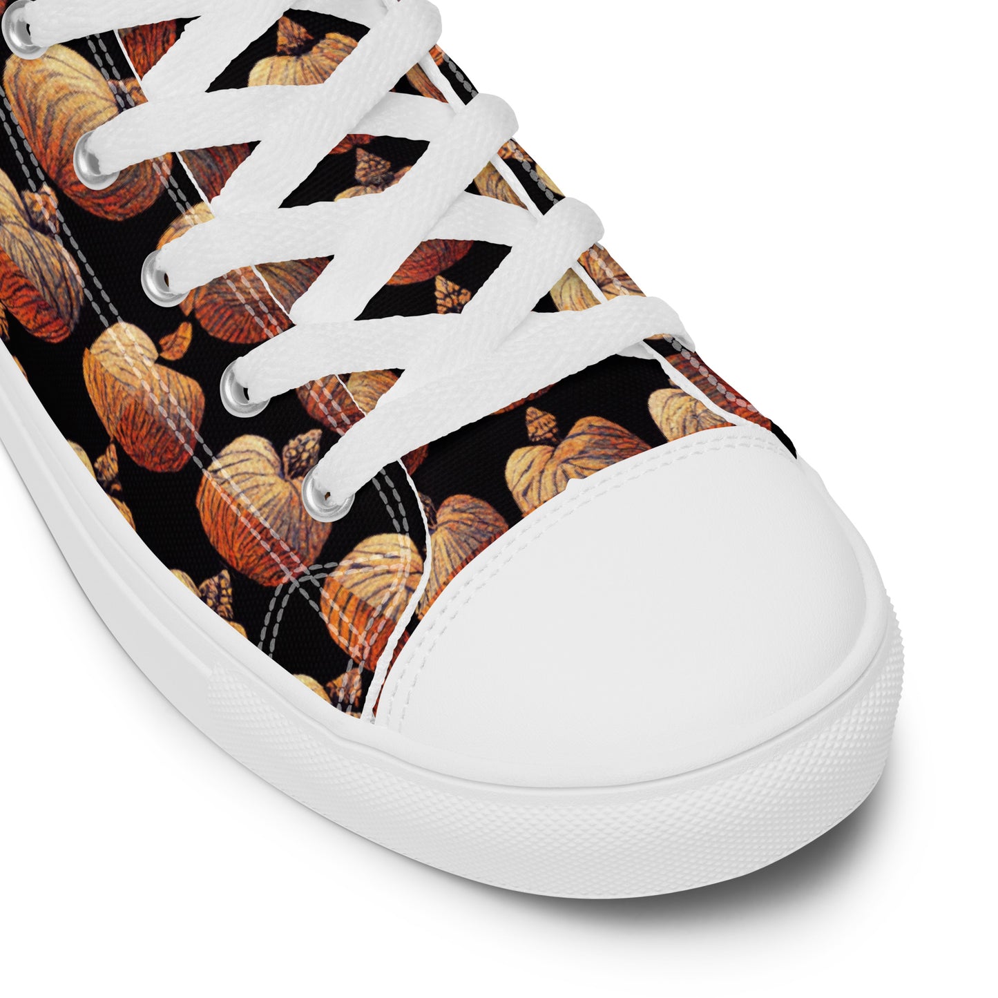 Pumpkin Spice Women’s high top canvas shoes