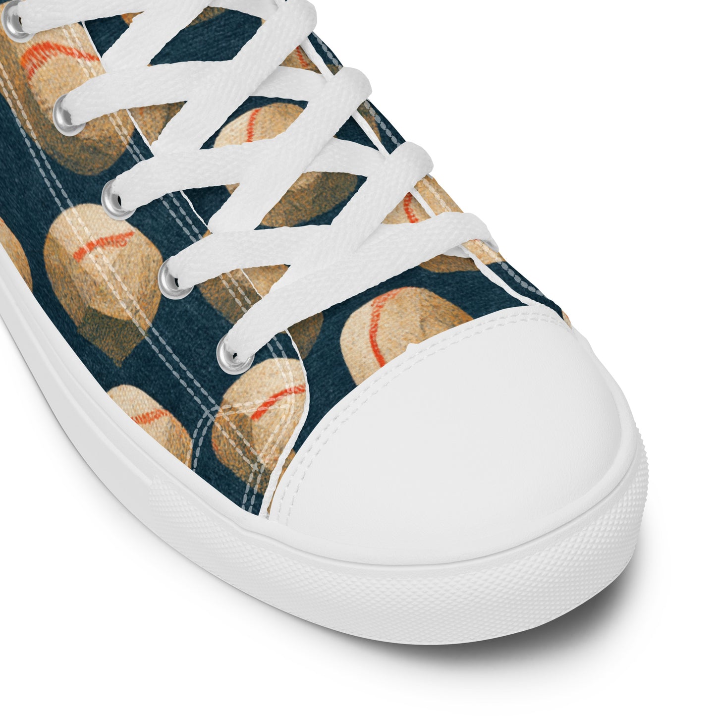 Home Run Hues Women’s high top canvas shoes