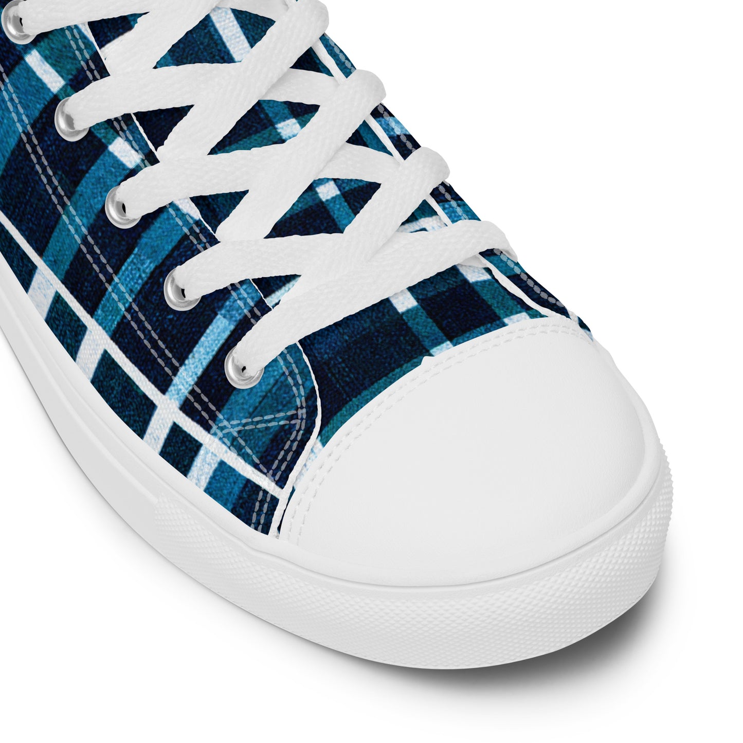 Royal Blue Scottish Heritage Women’s high top canvas shoes