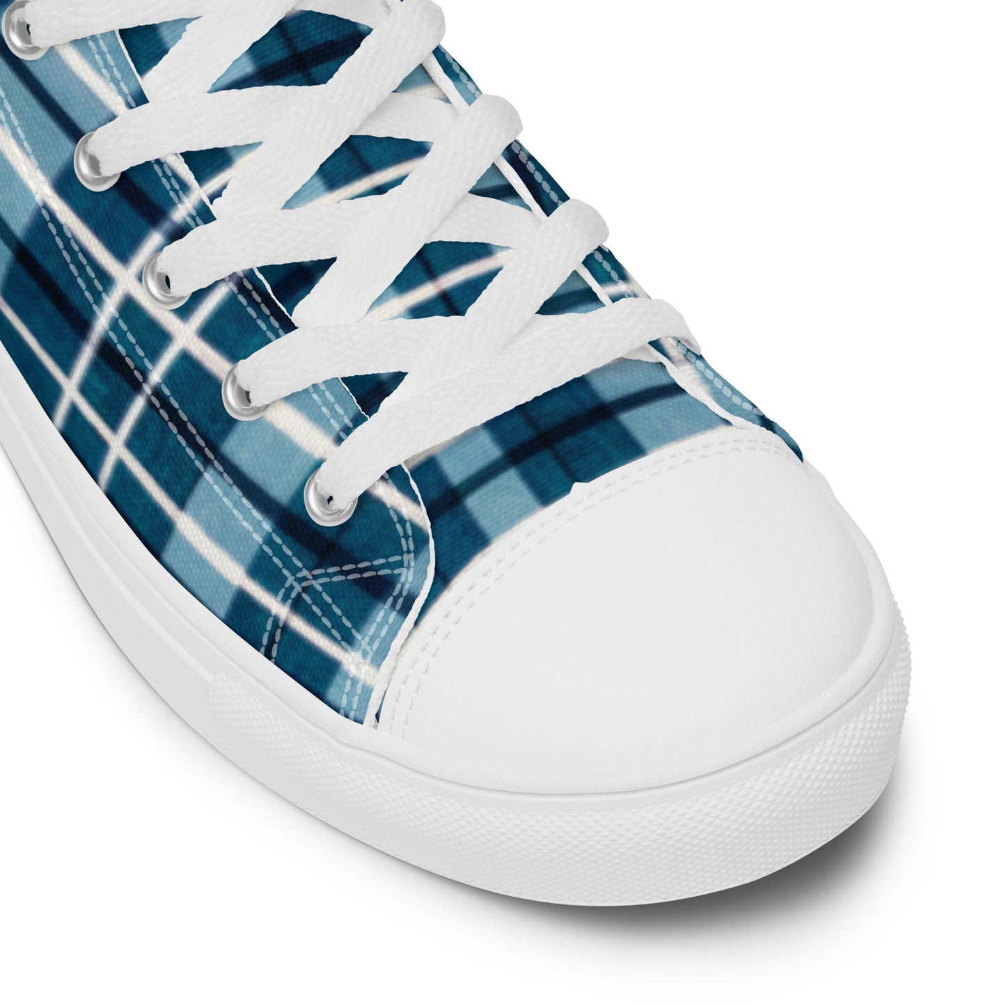 Scotsman’s Skyward Plaid Women’s high top canvas shoes