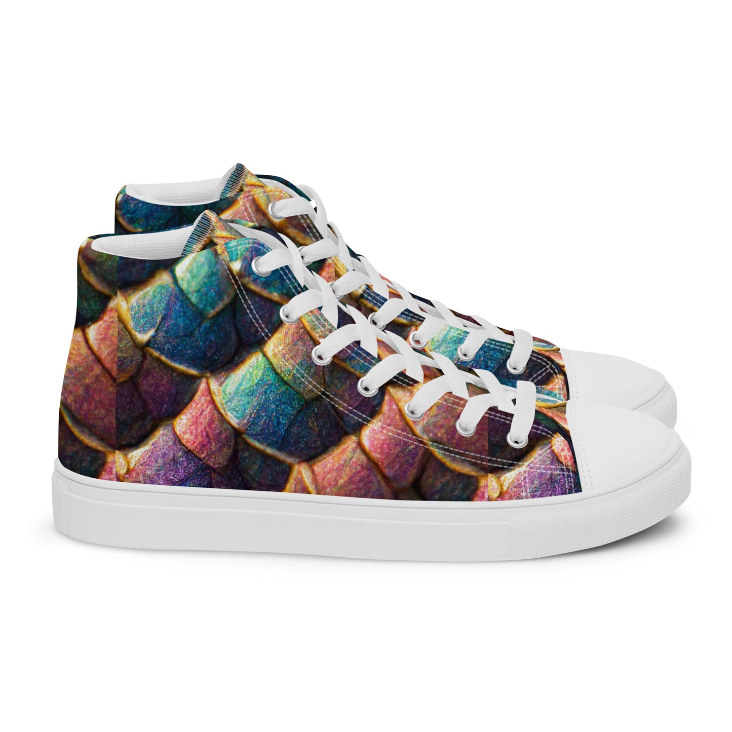 Joannesong, the Prismatic Wilderness Muse Women’s high top canvas shoes