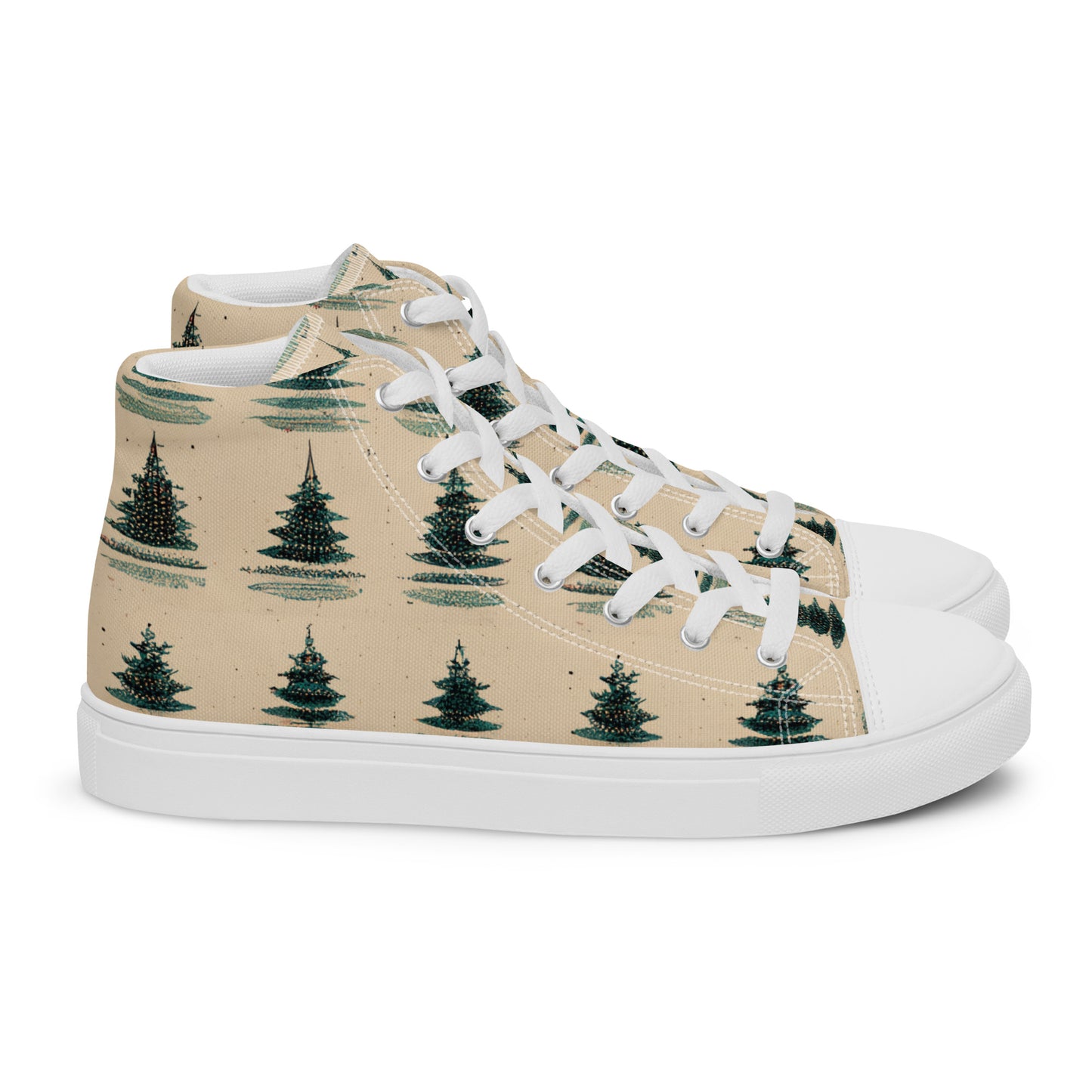 Yuletide Harmony Women’s high top canvas shoes