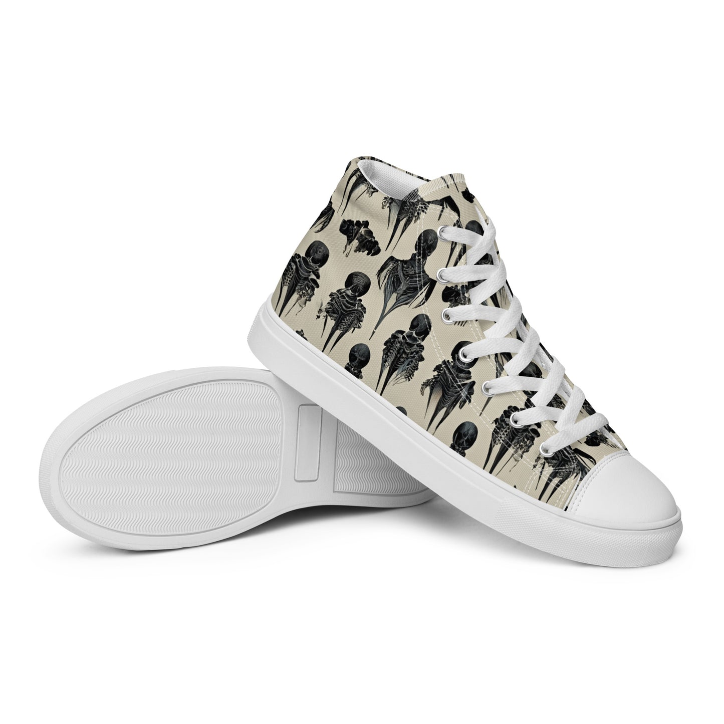 Bone Dance Women’s high top canvas shoes