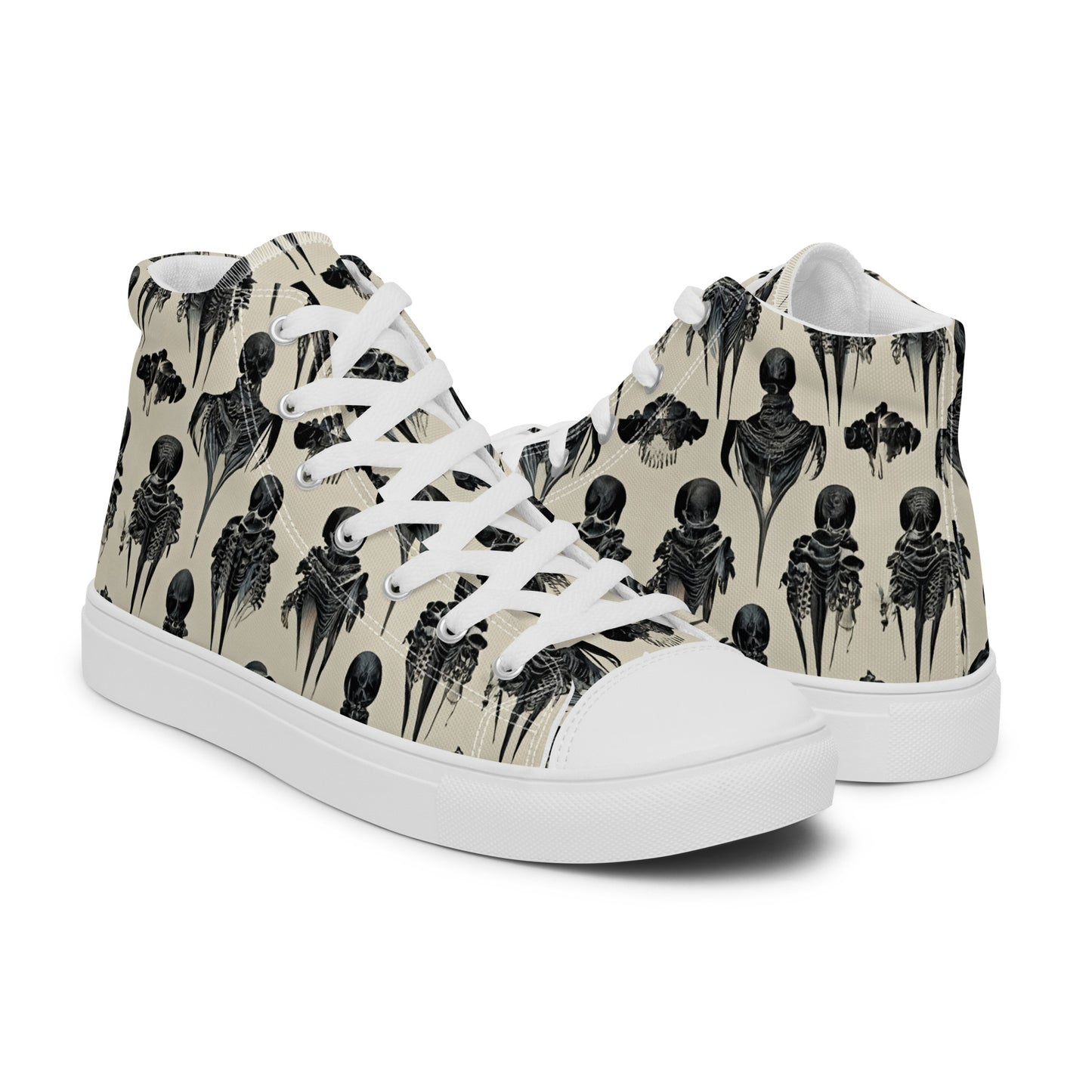 Bone Dance Women’s high top canvas shoes