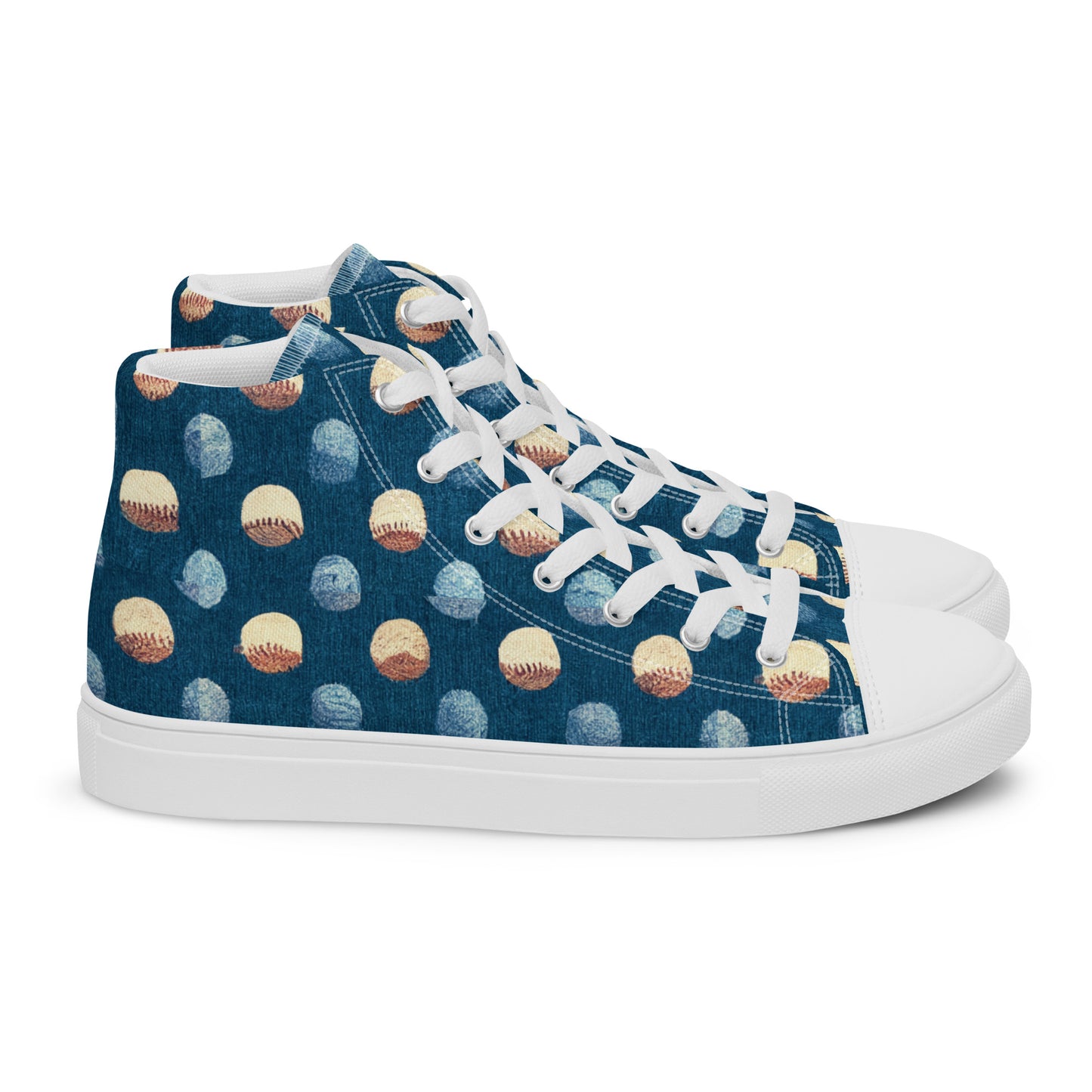 Play Ball Women’s high top canvas shoes