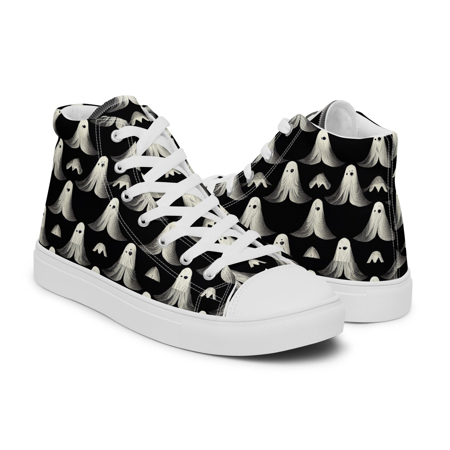 Ghostly Illusions Women’s high top canvas shoes