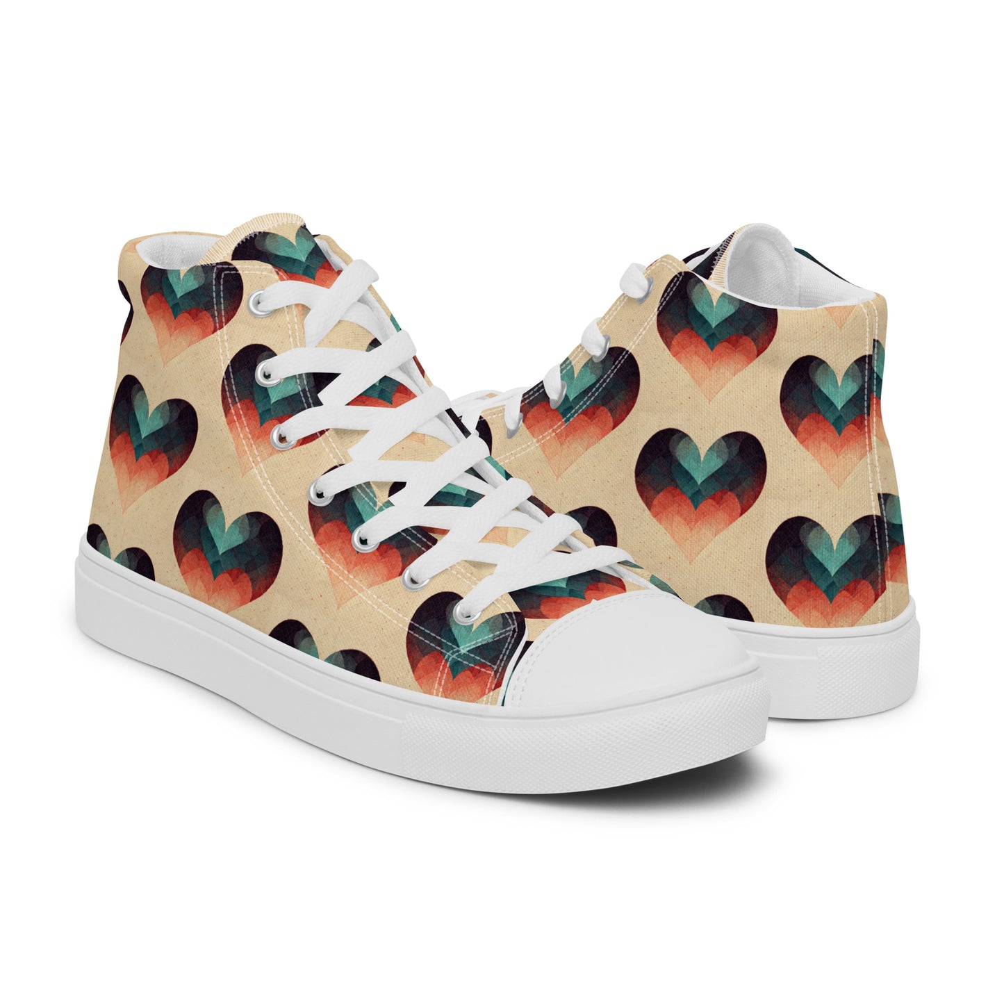 Romantic Reverie Women’s high top canvas shoes