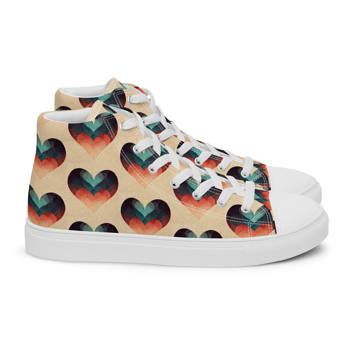 Romantic Reverie Women’s high top canvas shoes