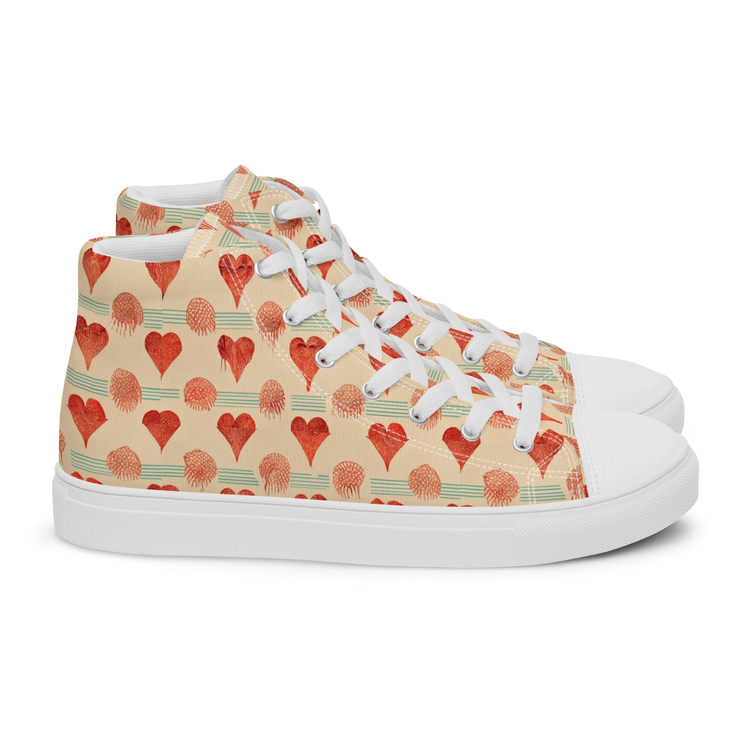 Loves Prints Women’s high top canvas shoes