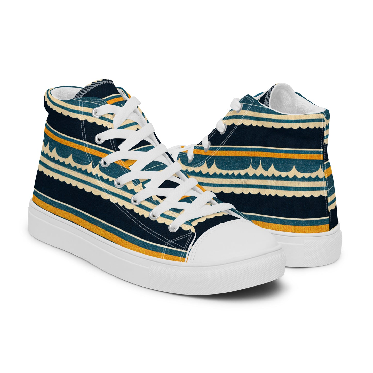 Ebb and Flow Women’s high top canvas shoes