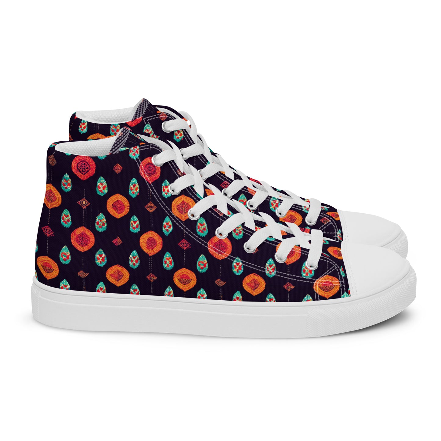 Free Spirited Flora Women’s high top canvas shoes