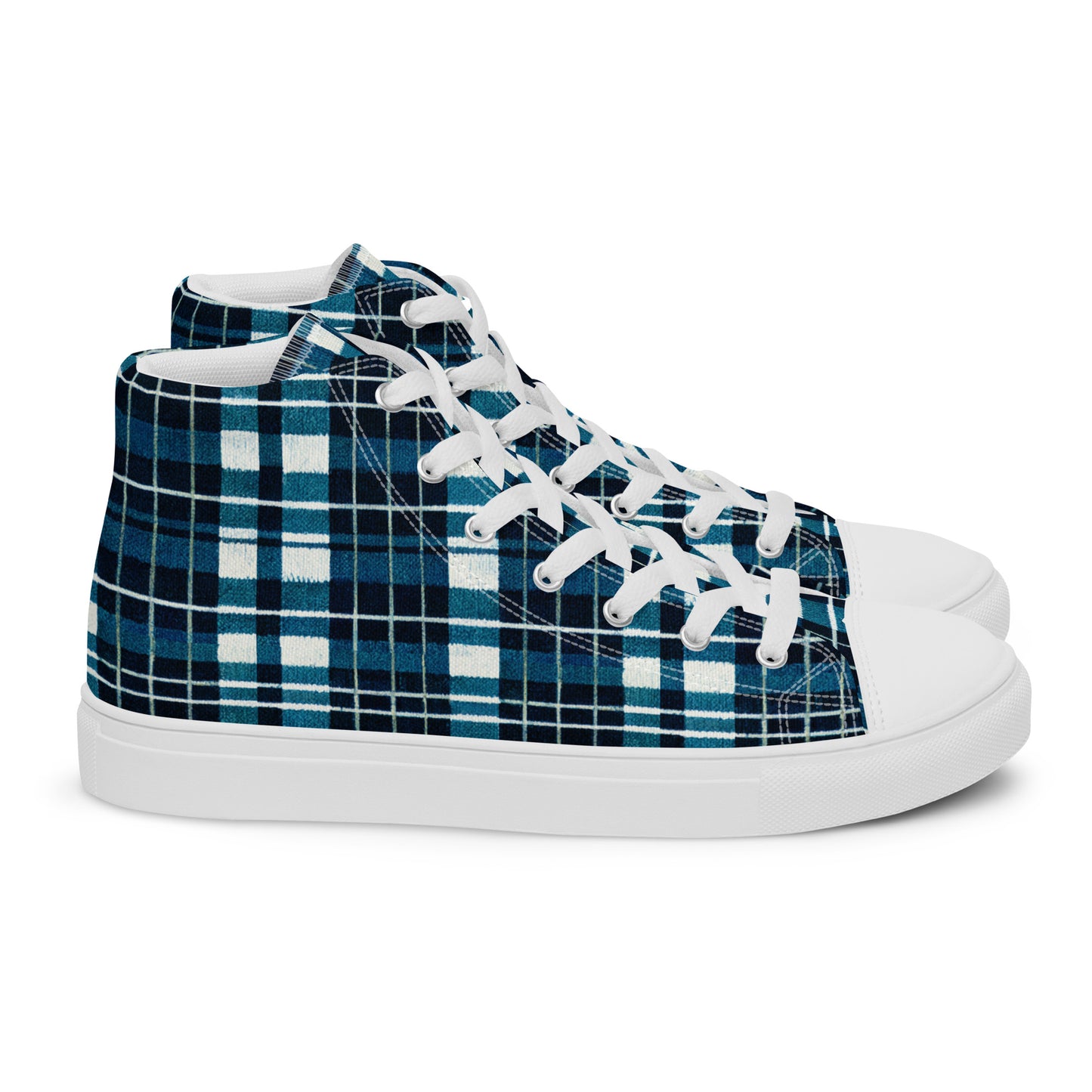 Highland Heritage Plaid Women’s high top canvas shoes