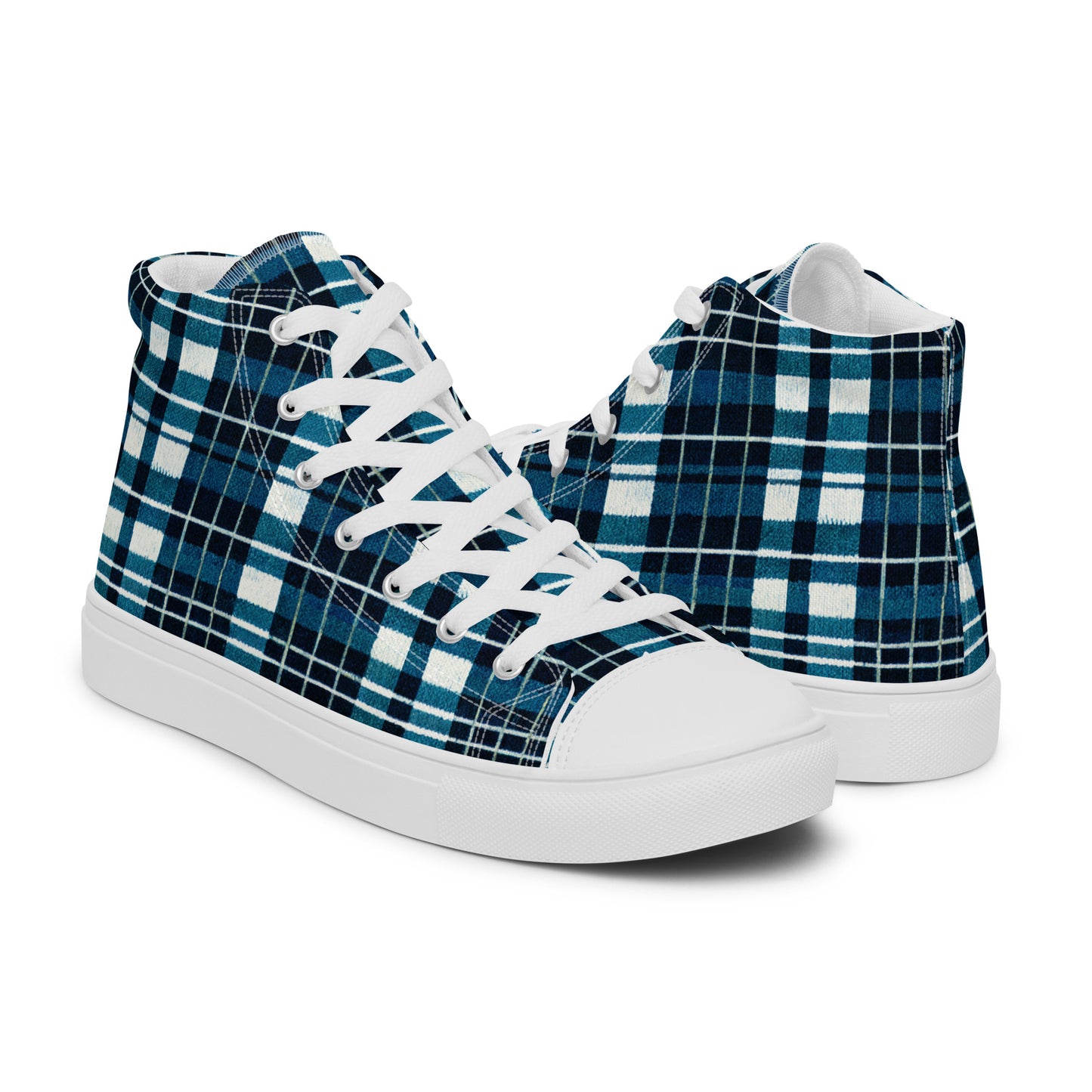 Highland Heritage Plaid Women’s high top canvas shoes