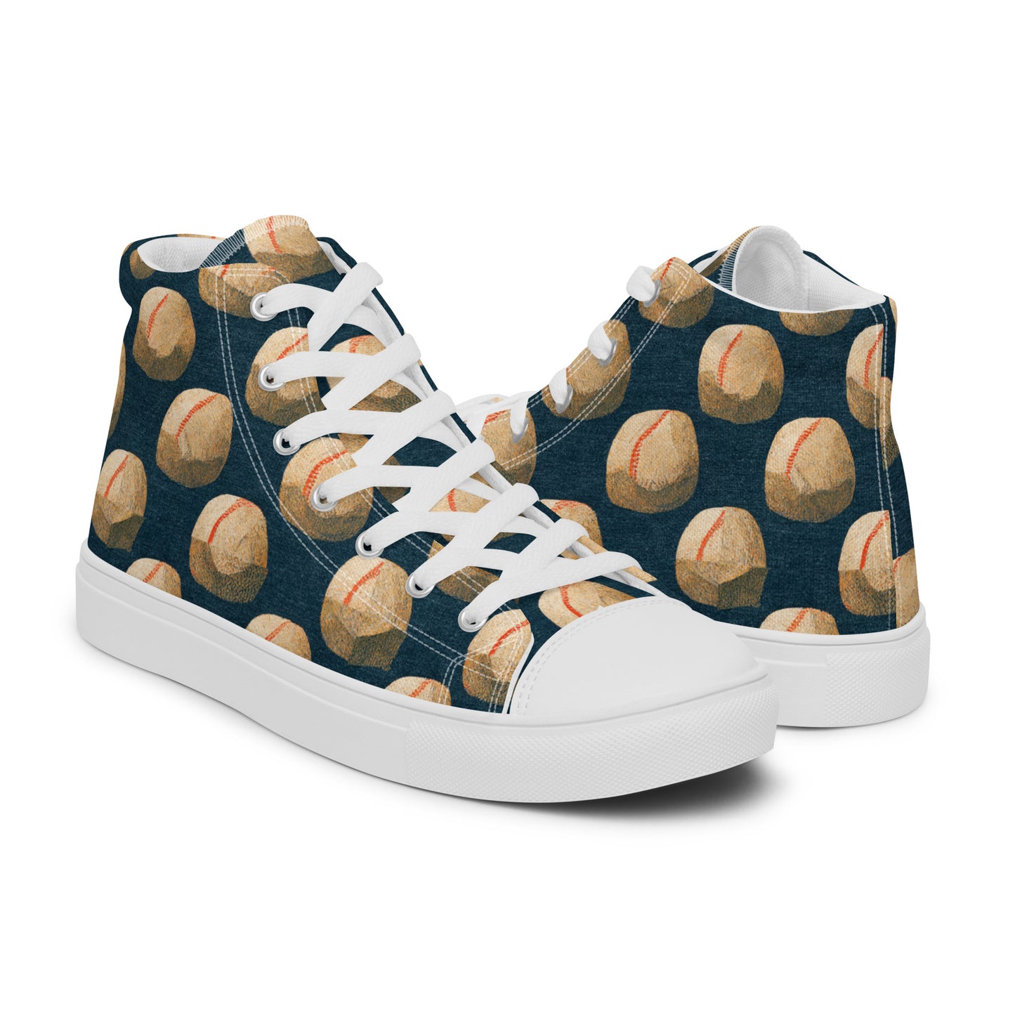 Home Run Hues Women’s high top canvas shoes