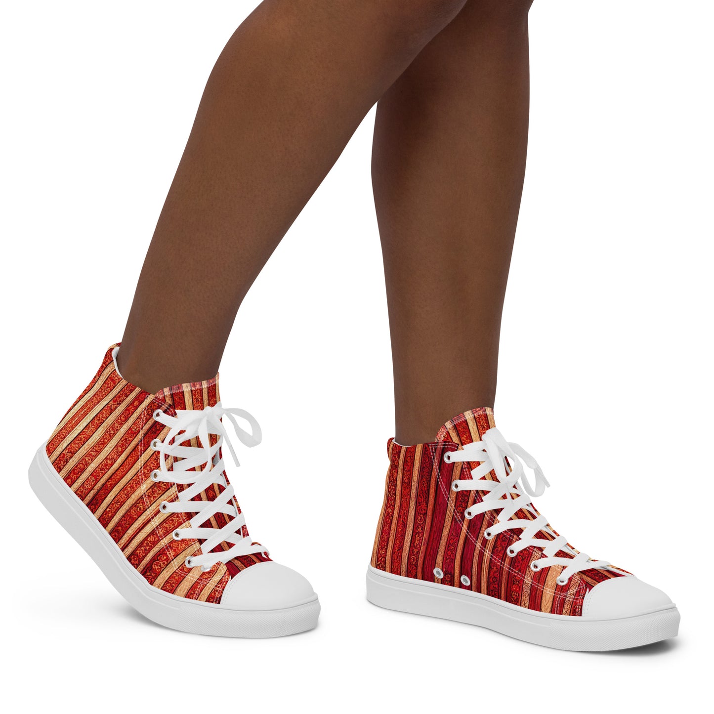 Intricate Carmine Women’s high top canvas shoes