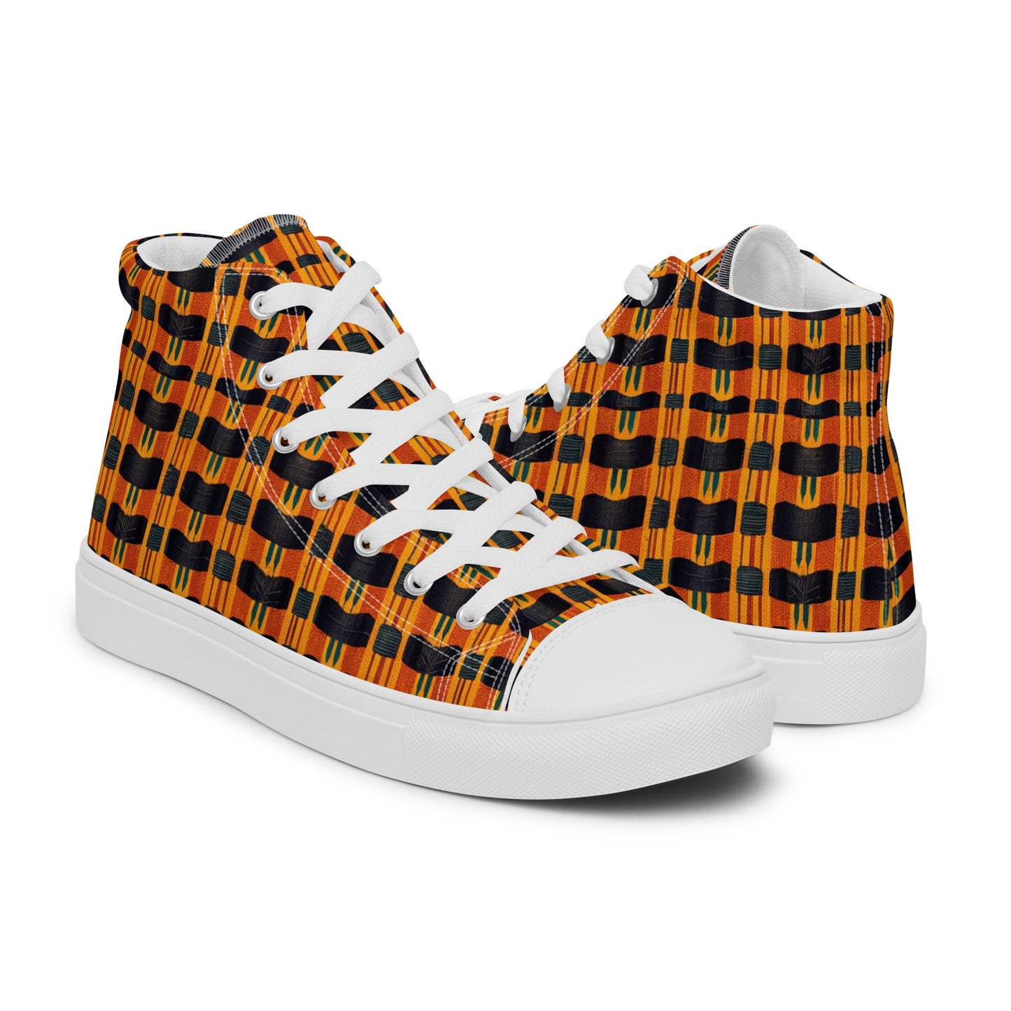 Lusaka Loomed Landscape Women’s high top canvas shoes