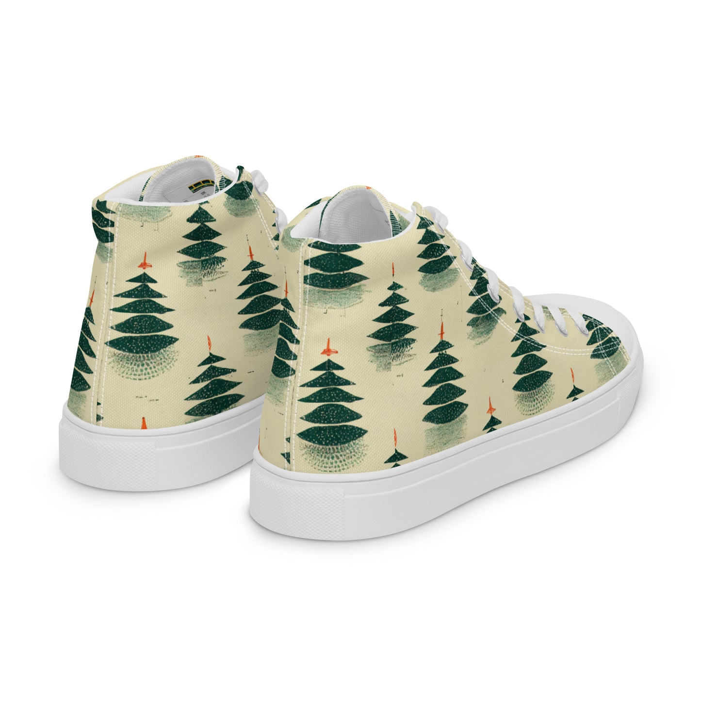 Merry Pine Parade Women’s high top canvas shoes