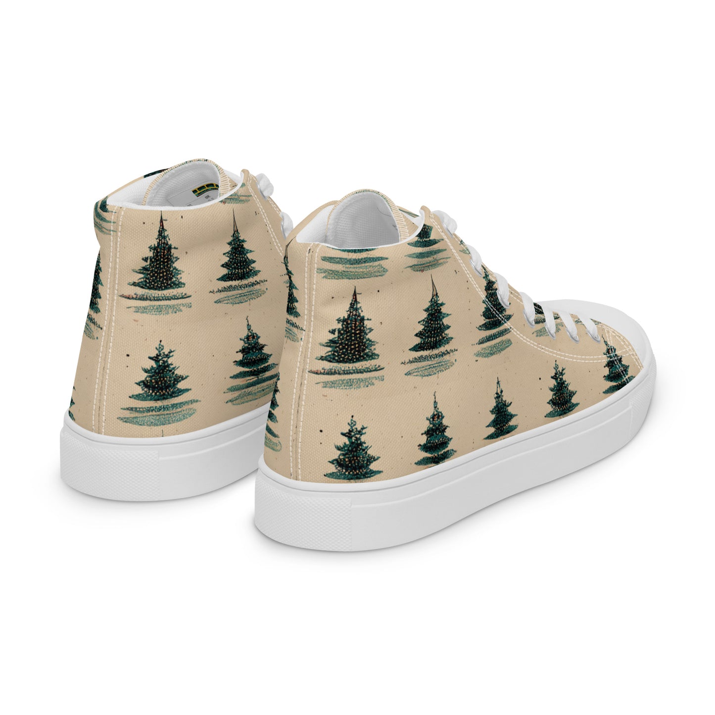 Yuletide Harmony Women’s high top canvas shoes