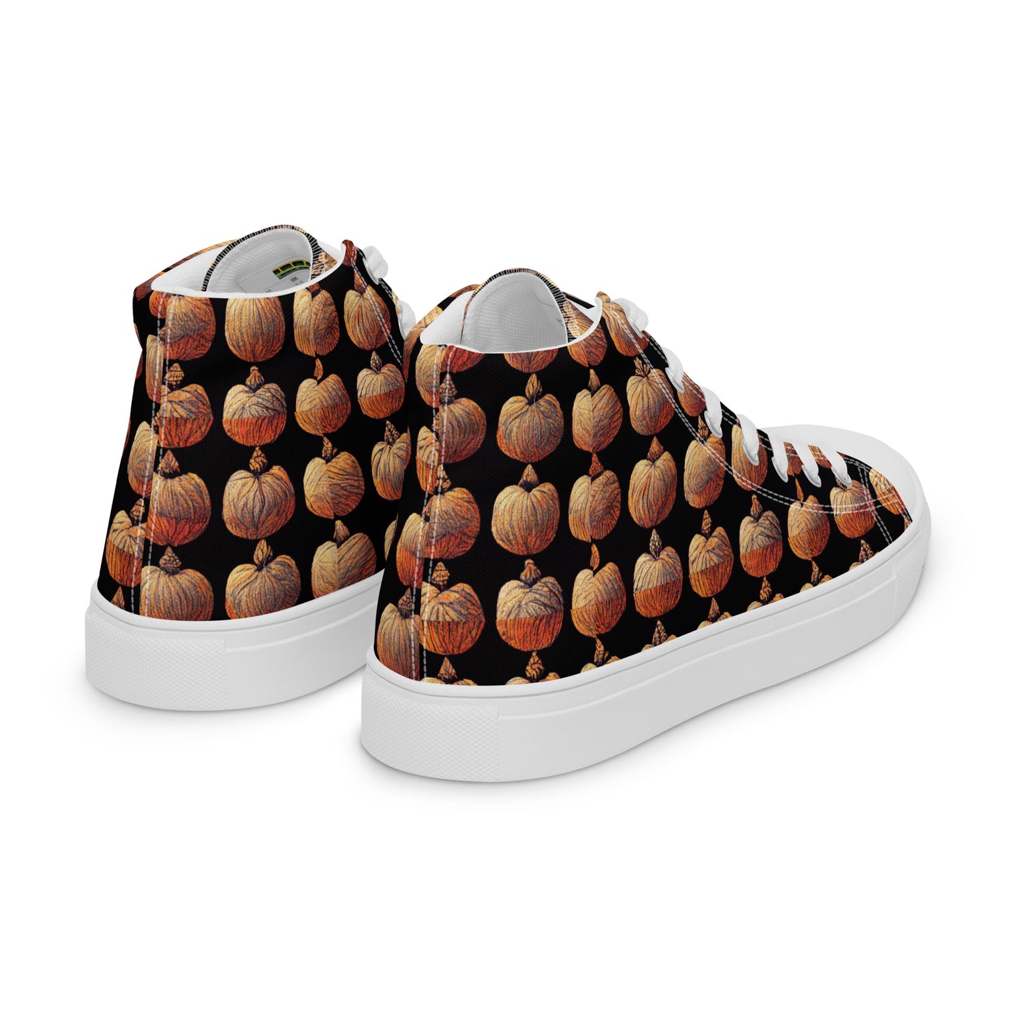 Pumpkin Spice Women’s high top canvas shoes