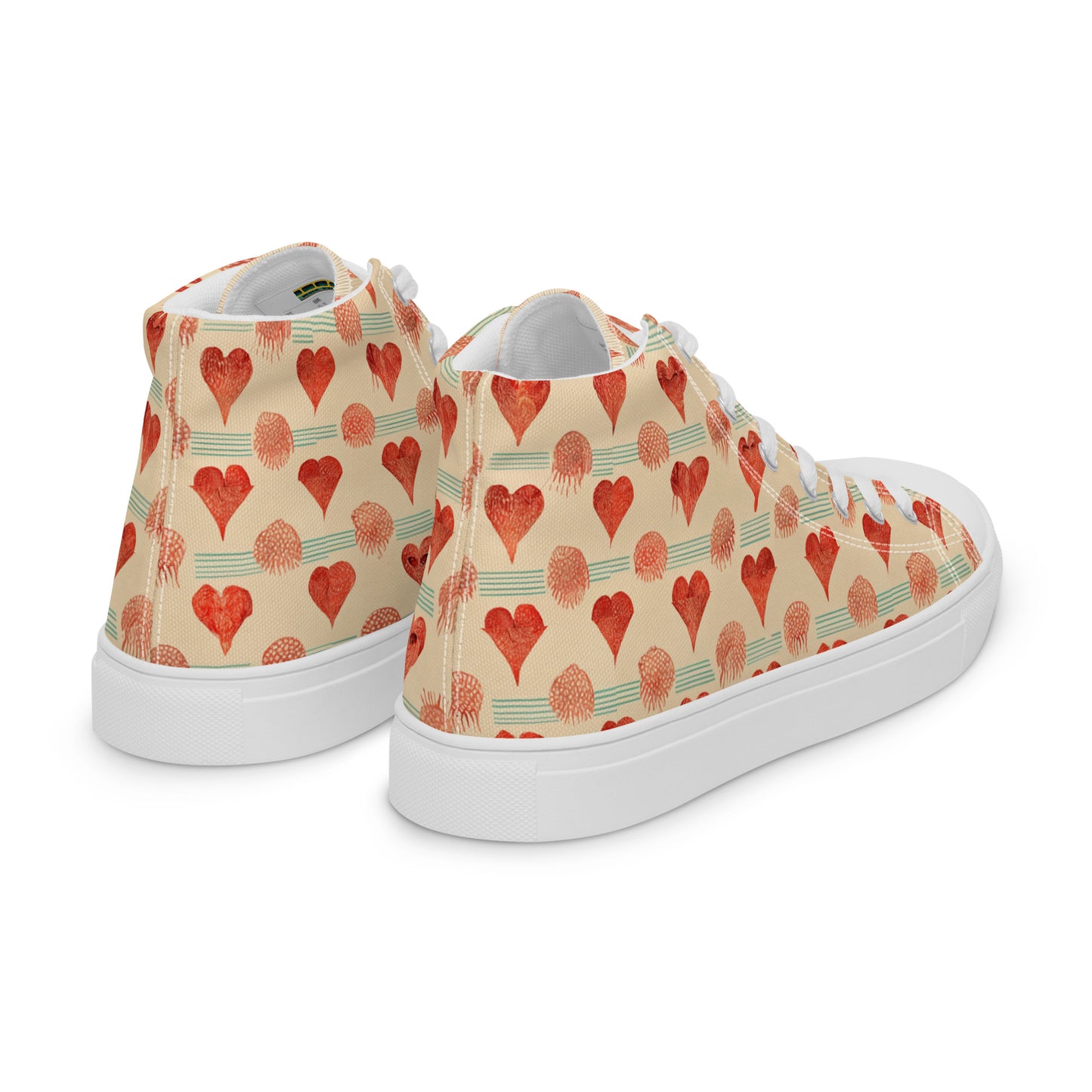 Loves Prints Women’s high top canvas shoes