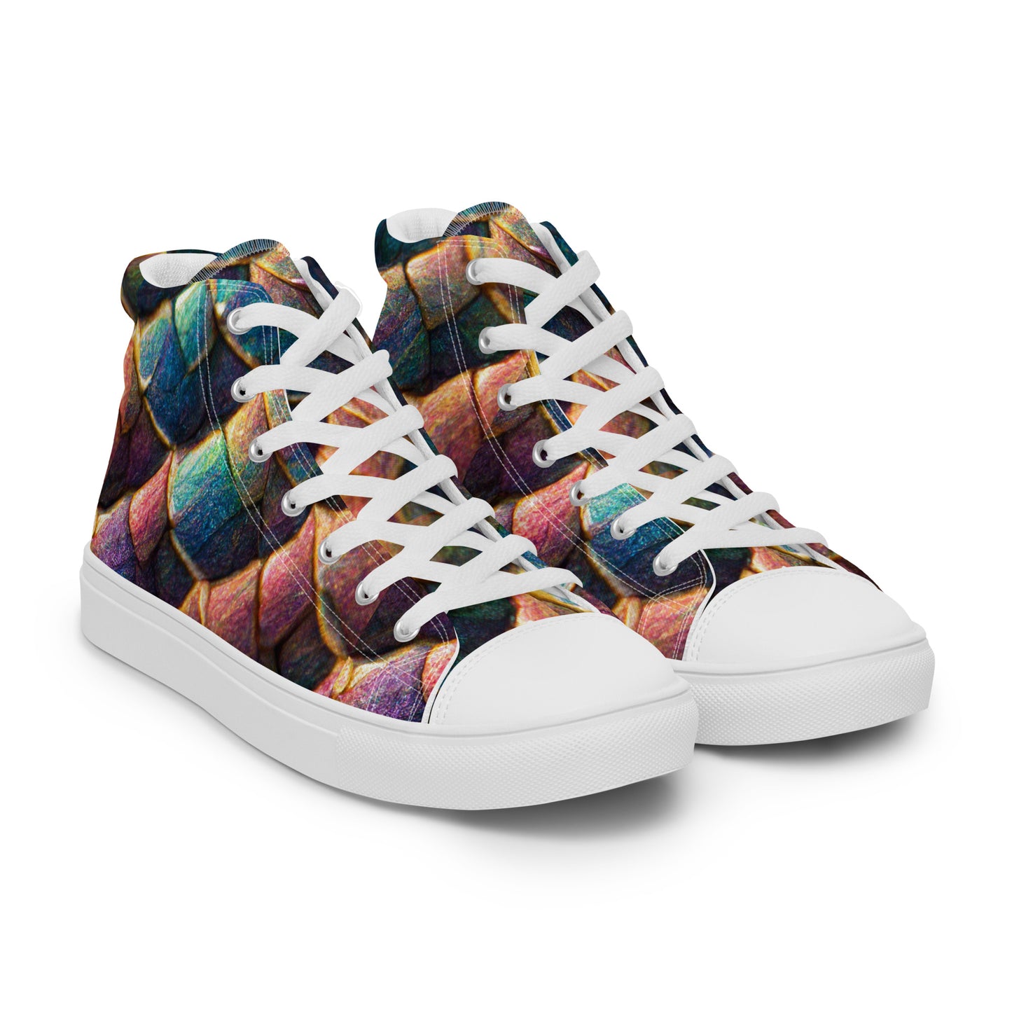 Joannesong, the Prismatic Wilderness Muse Women’s high top canvas shoes