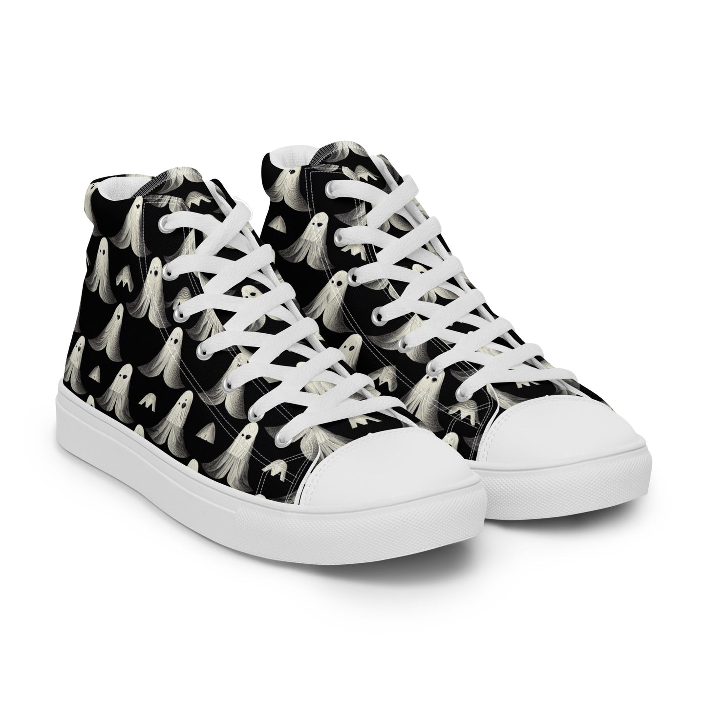 Ghostly Illusions Women’s high top canvas shoes