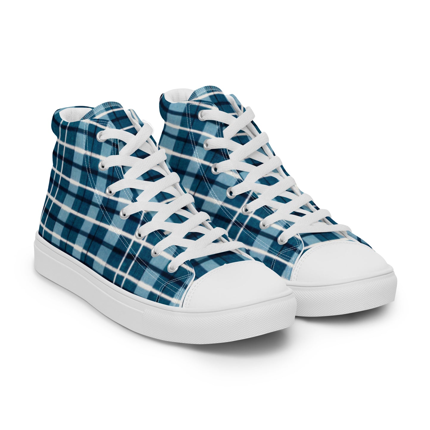 Scotsman’s Skyward Plaid Women’s high top canvas shoes