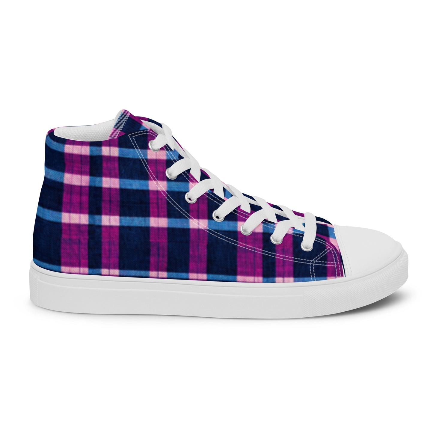 Royal Highlander Plaid Women’s high top canvas shoes