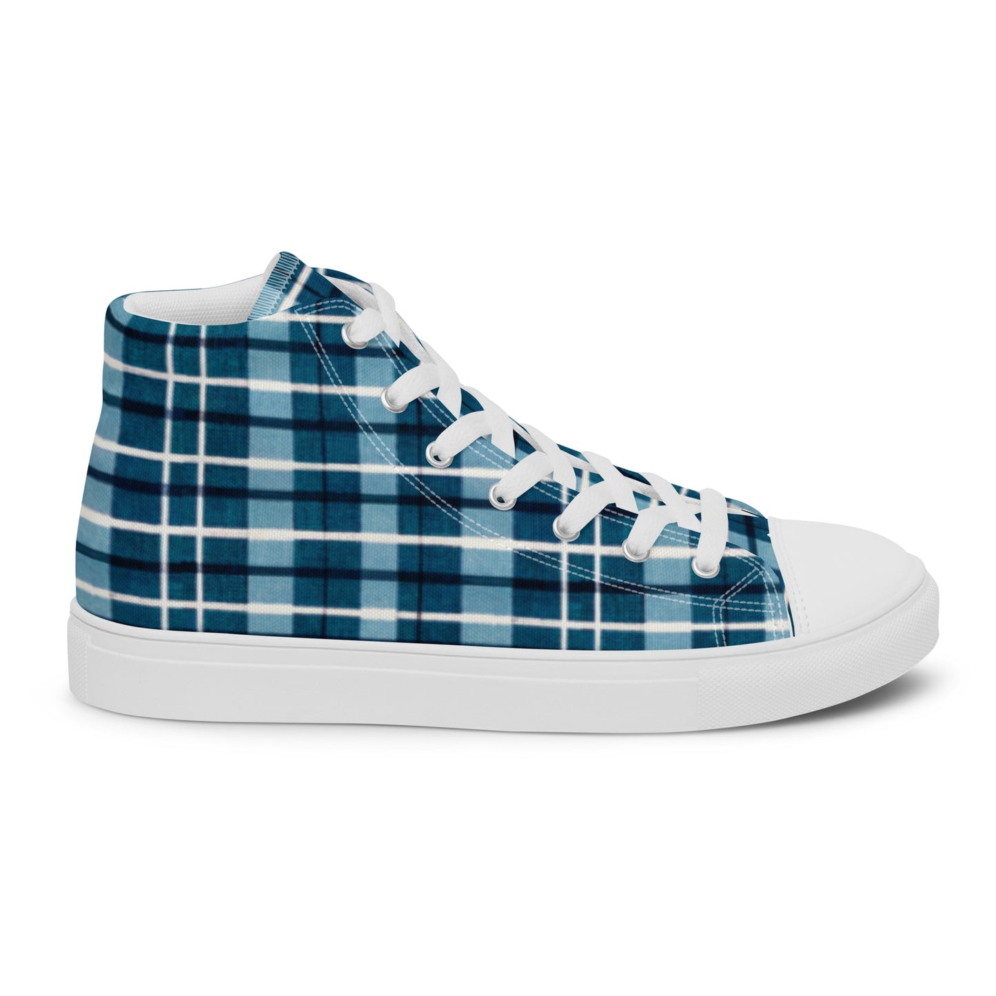 Scotsman’s Skyward Plaid Women’s high top canvas shoes